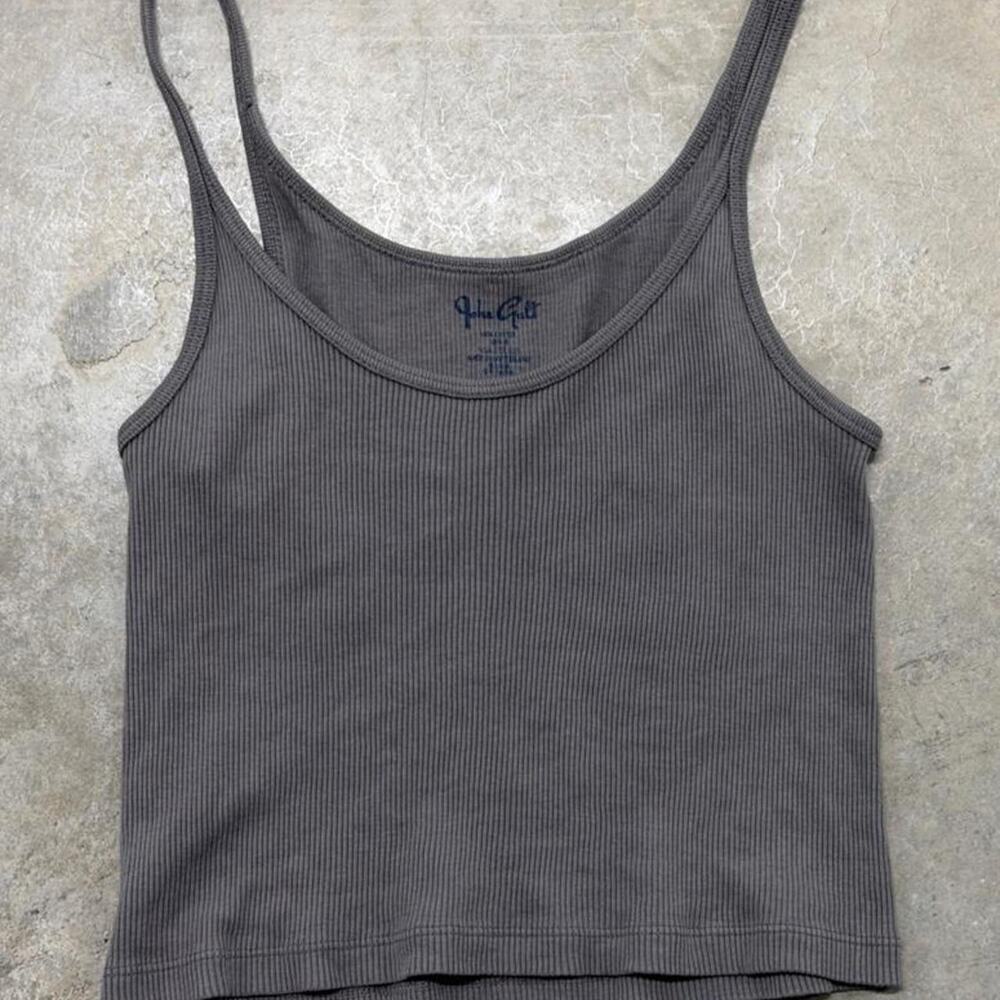 Brandy melville gray ribbed tank